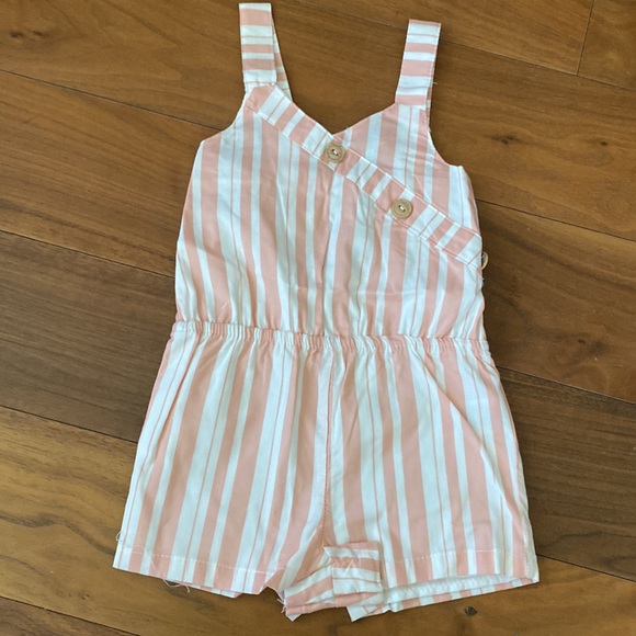 Rachel Zoe floral stripe romper set of 2 size 12 mos NEW! - Picture 10 of 16